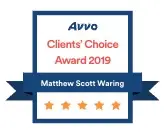 Avvo Clients' Choice Award 2019 — Matthew Scott Waring